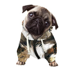 Watercolor Sloth Print Dog Zip Up Hoodie