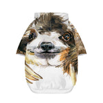 Watercolor Sloth Print Dog Zip Up Hoodie