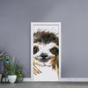 Watercolor Sloth Print Door Sticker