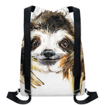 Watercolor Sloth Print Drawstring Backpack