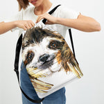 Watercolor Sloth Print Drawstring Backpack