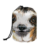 Watercolor Sloth Print Drawstring Makeup Bag