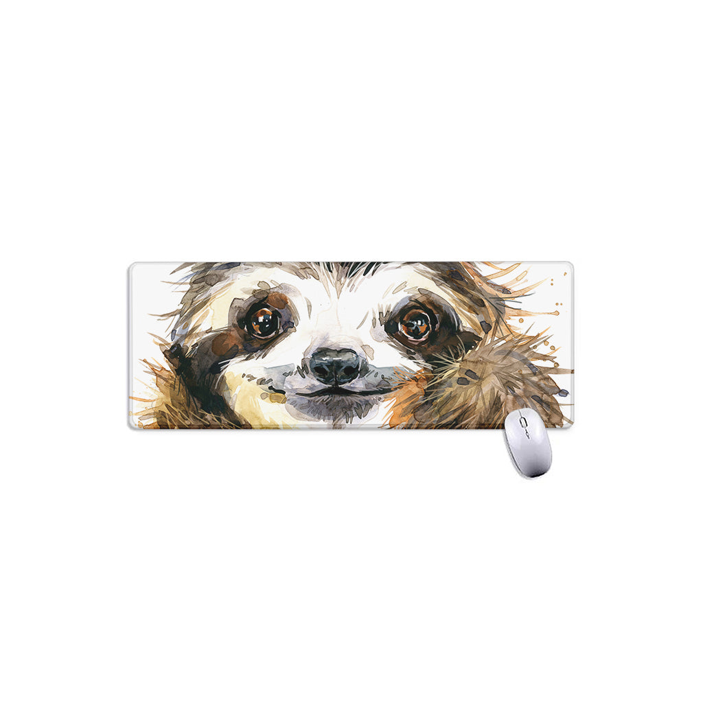 Watercolor Sloth Print Extended Mouse Pad
