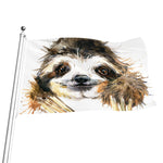 Watercolor Sloth Print Flag