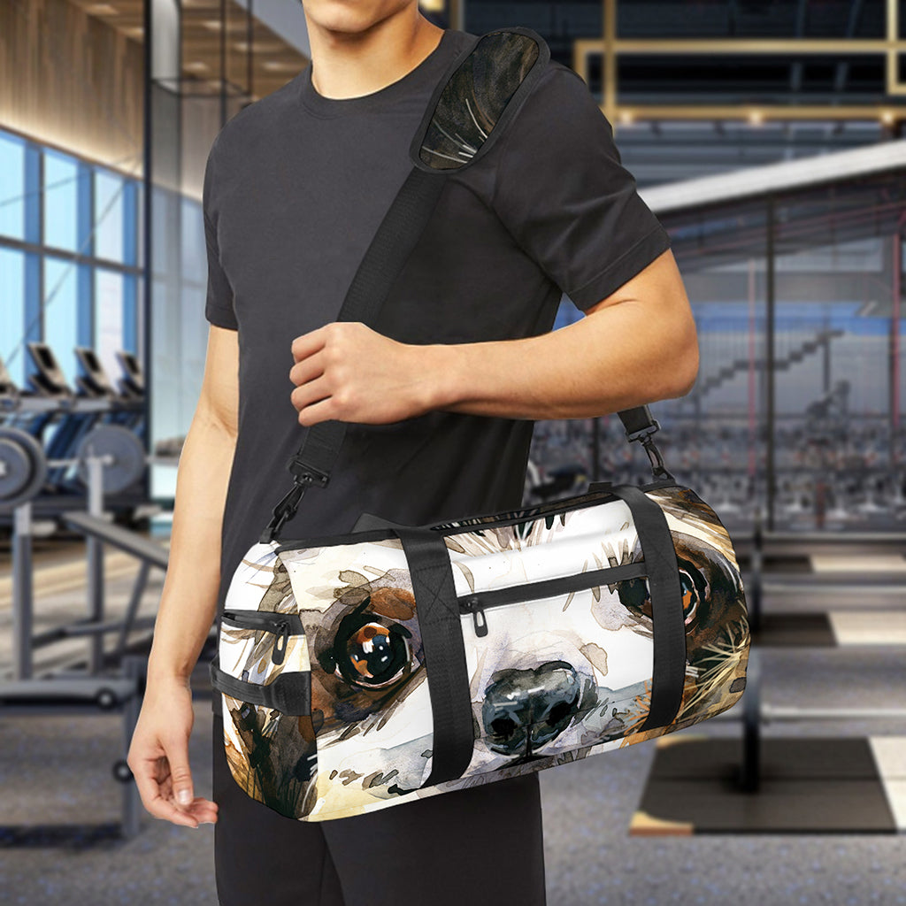 Watercolor Sloth Print Gym Bag