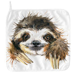 Watercolor Sloth Print Hand Towel