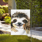 Watercolor Sloth Print House Flag