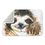 Watercolor Sloth Print Indoor Door Mat