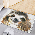 Watercolor Sloth Print Indoor Door Mat