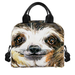 Watercolor Sloth Print Insulated Lunch Bag