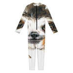 Watercolor Sloth Print Jumpsuit