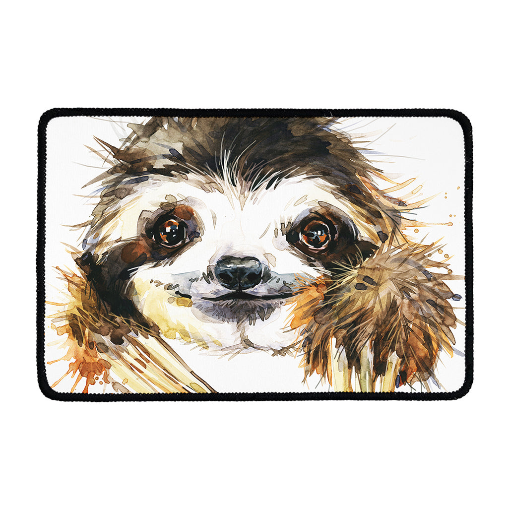 Watercolor Sloth Print Kitchen Mat