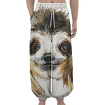 Watercolor Sloth Print Lantern Pants