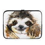 Watercolor Sloth Print Laptop Sleeve