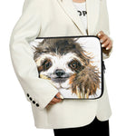 Watercolor Sloth Print Laptop Sleeve