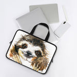 Watercolor Sloth Print Laptop Sleeve With Handle