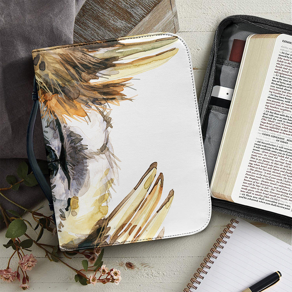 Watercolor Sloth Print Leather Bible Cover