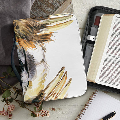 Watercolor Sloth Print Leather Bible Cover
