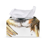 Watercolor Sloth Print Leather Tissue Box Cover