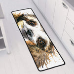 Watercolor Sloth Print Long Kitchen Mat