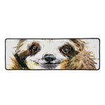 Watercolor Sloth Print Long Kitchen Mat