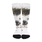 Watercolor Sloth Print Long Socks