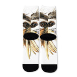 Watercolor Sloth Print Long Socks