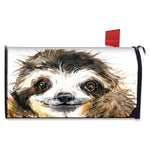 Watercolor Sloth Print Mailbox Cover