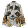 Watercolor Sloth Print Men's Blazer