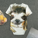 Watercolor Sloth Print Men's Bodysuit