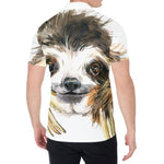 Watercolor Sloth Print Men's Shirt