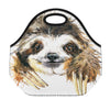Watercolor Sloth Print Neoprene Lunch Bag