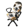 Watercolor Sloth Print Office Chair Cover