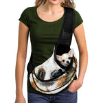 Watercolor Sloth Print Pet Sling Carrier