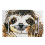 Watercolor Sloth Print Placemat
