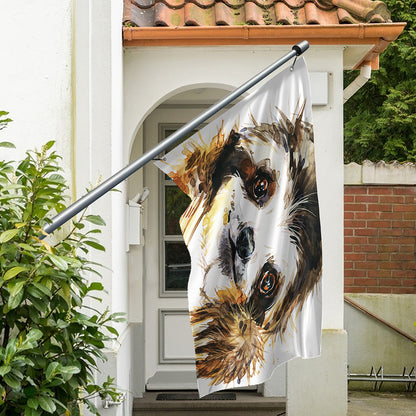 Watercolor Sloth Print Polyester Flag