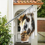 Watercolor Sloth Print Polyester Flag