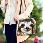 Watercolor Sloth Print Shoulder Strap Bible Bag