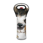 Watercolor Sloth Print Single Neoprene Wine Tote