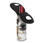 Watercolor Sloth Print Single Neoprene Wine Tote