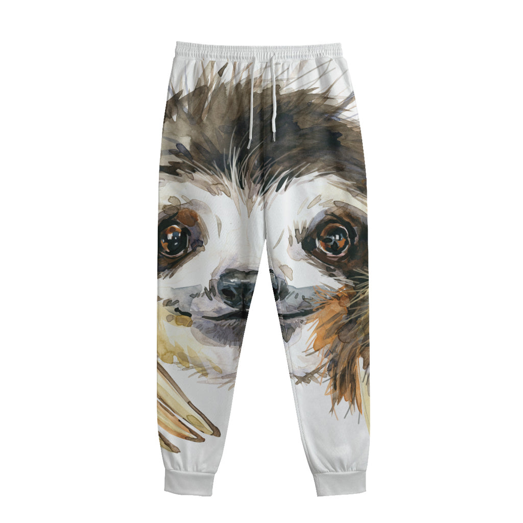 Watercolor Sloth Print Sweatpants