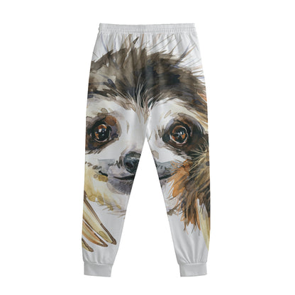 Watercolor Sloth Print Sweatpants