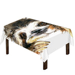 Watercolor Sloth Print Tablecloth