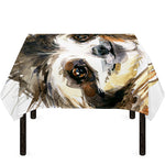 Watercolor Sloth Print Tablecloth