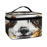 Watercolor Sloth Print Travel Makeup Bag