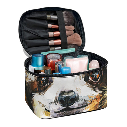 Watercolor Sloth Print Travel Makeup Bag