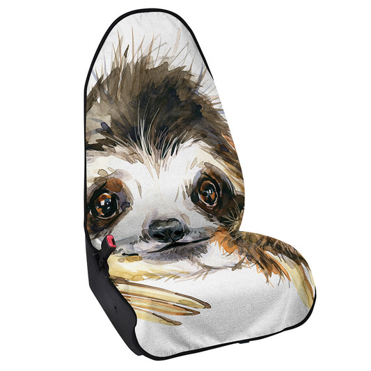 Watercolor Sloth Print Waterproof Car Seat Cover
