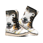 Watercolor Sloth Print Winter Boots