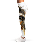 Watercolor Sloth Print Women's Leggings