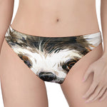 Watercolor Sloth Print Women's Thong